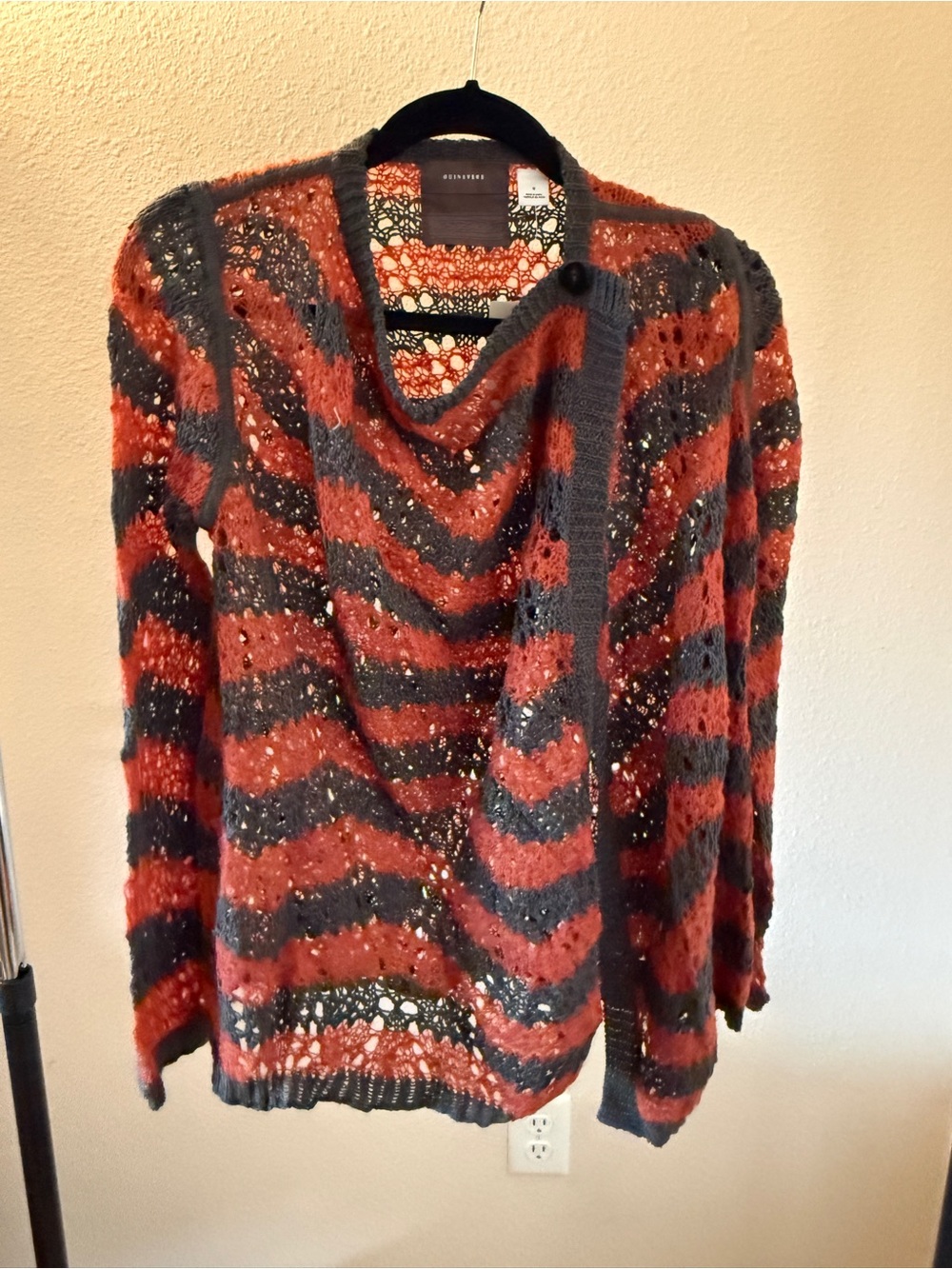 Open-Knit Striped Cardigan Sweater from Anthropologie